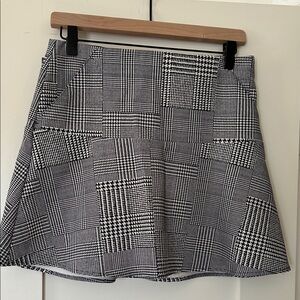 Polo Golf Black and White Plaid Skorts